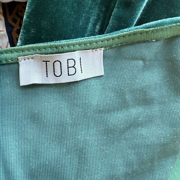 Tobi Strapless Velvet Dress Small - Picture 10 of 11